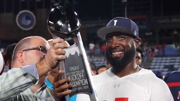 TC Taylor With The MEAC SWAC CHALLENGE TROPHY 3
